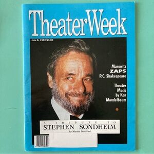 A Tribute to STEPHEN SONDHEIM Theater Week Magazine June 8 1992 - Label Attached